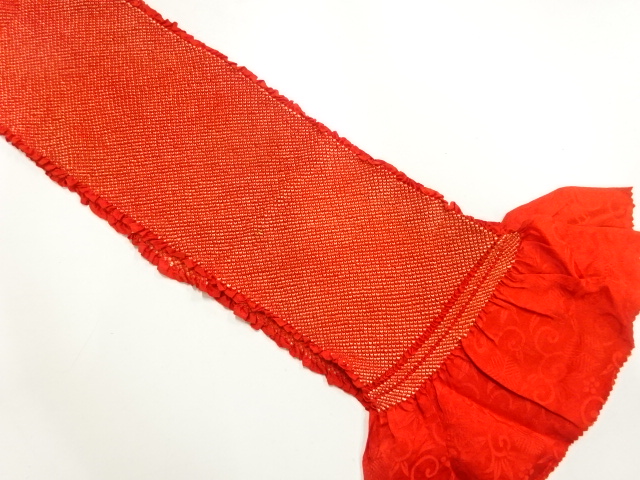 正絹　絞り　帯揚げ